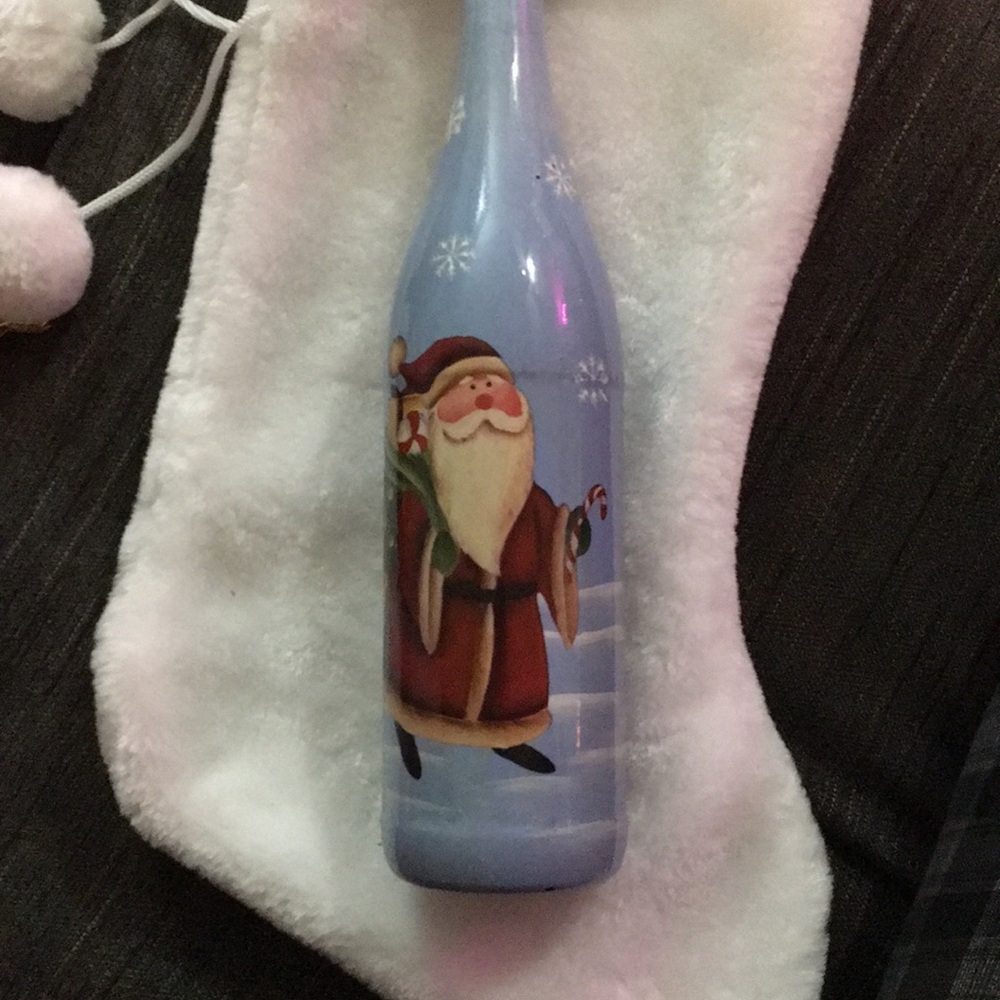 Festive Santa Decorative Bottle